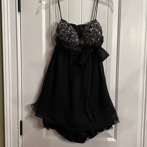 Black cocktail dress